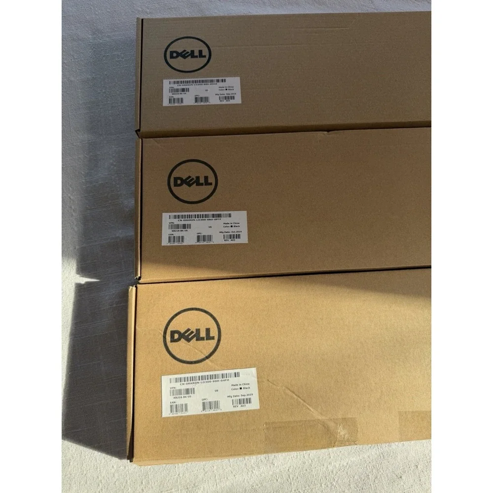 Dell KB216-BK-US USB Wired Keyboard Lot of 3 Full Size NEW